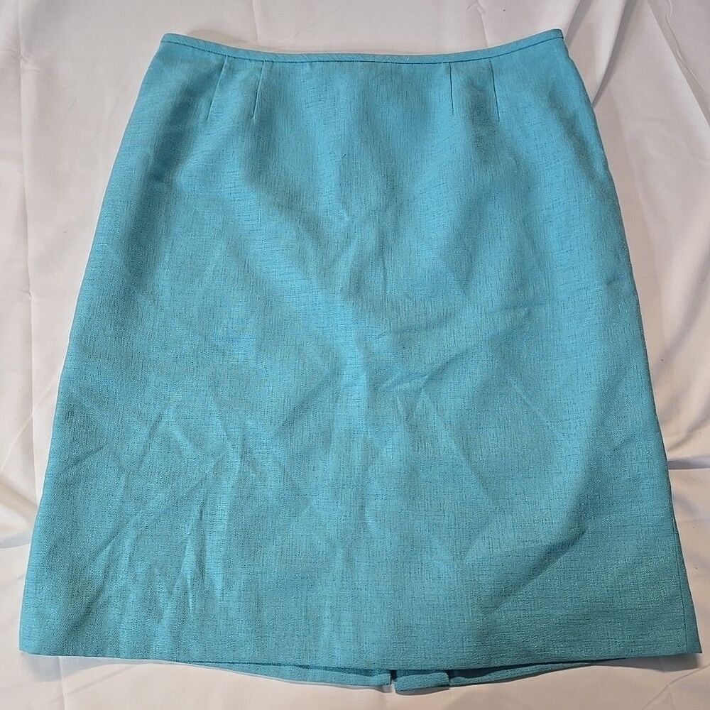 Womens Plus Size Skirt 16P Aqua Blue Suit Studio Office Formal Business Wear